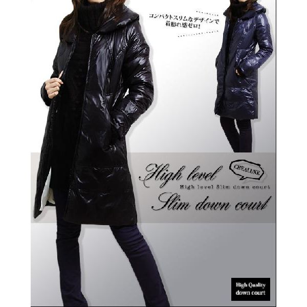  - - Free Shipping - Quality CREALUXE Slim Down Coat (100812)